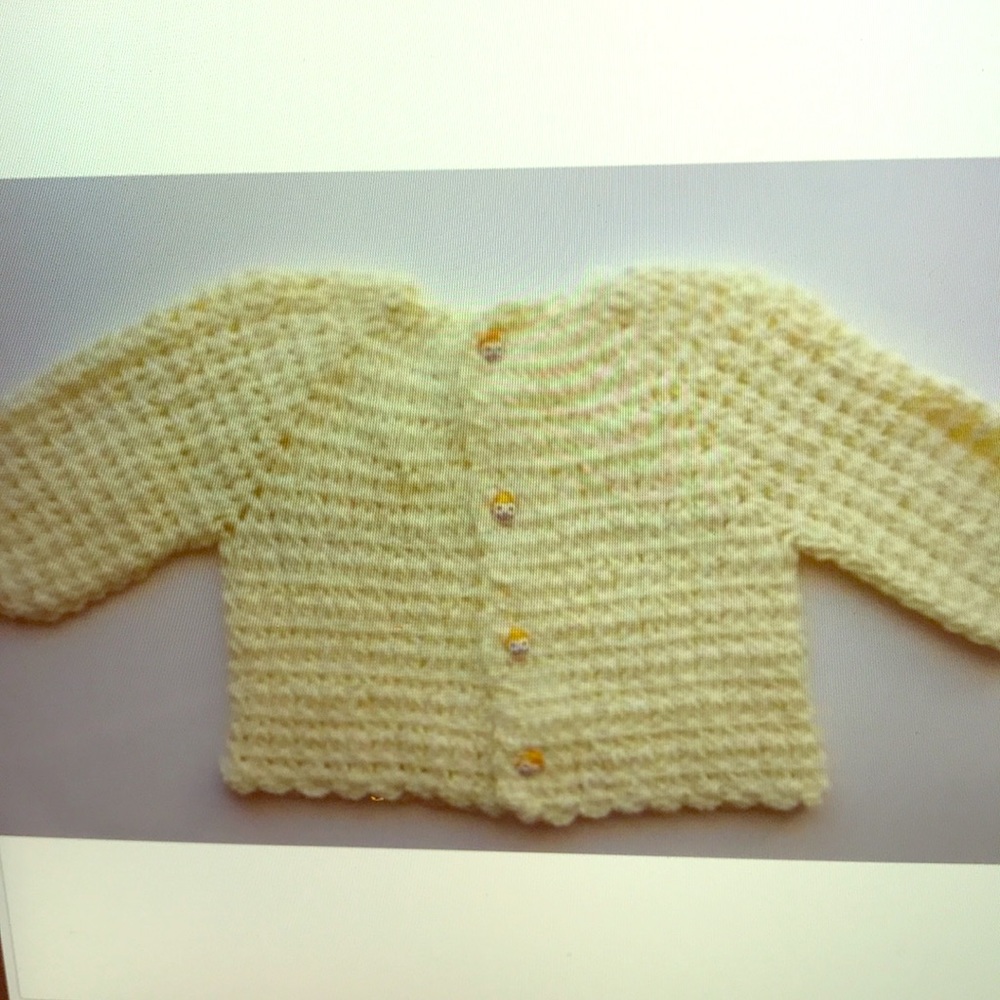 Baby coat, hand made crochet